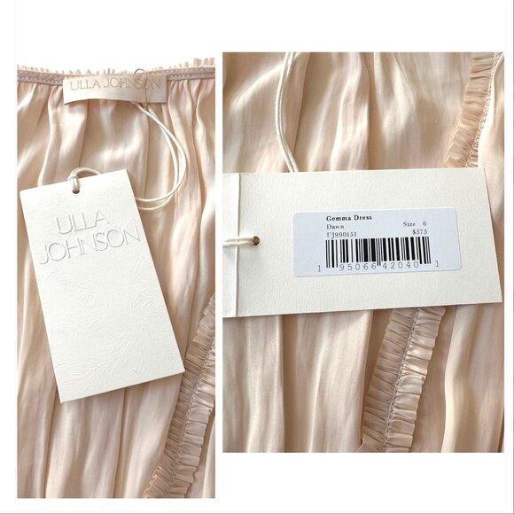 Ulla Johnson Gemma Plisse Mini Dress In Dawn, Size 6, New with Tag, $575 MSRP - Picture 5 of 16